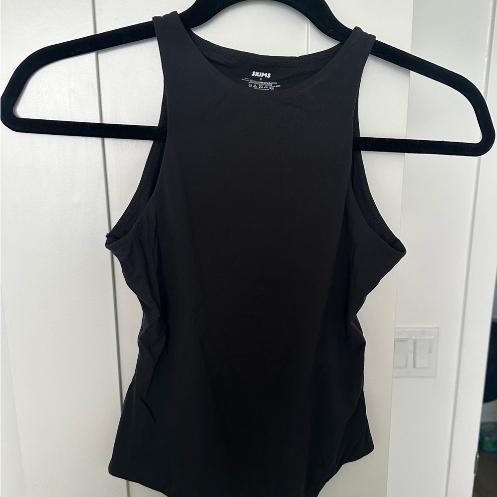 SKIMS Black Sleeveless Bodysuit